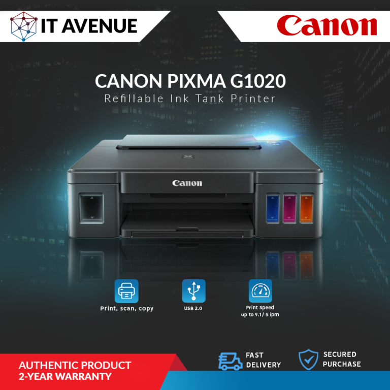 Canon Pixma G1020 Easy Refillable Ink Tank Printer For High Volume Printing It Avenue Ph 2561